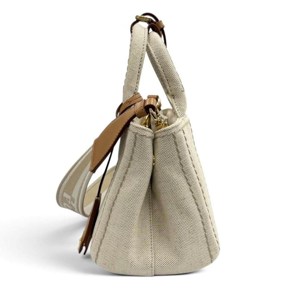 Prada Jardinire Linen Blend Handbag - Picture 6 of 10